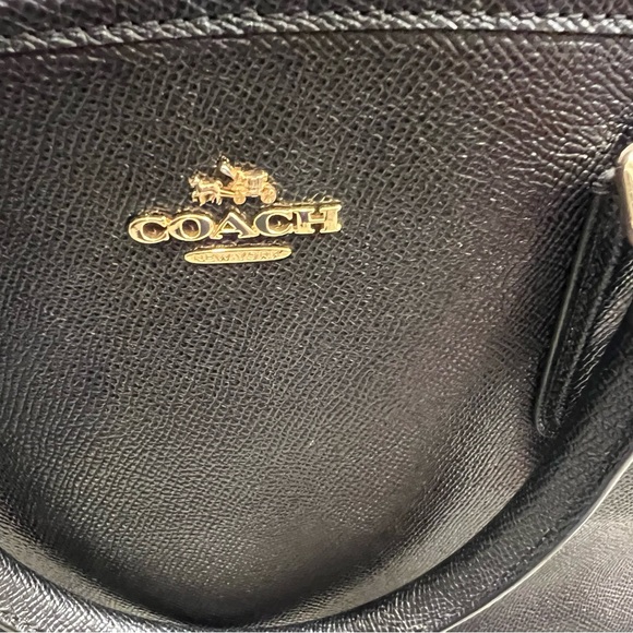 Coach Margot Carryall Black with Burgundy Interior - Picture 2 of 10